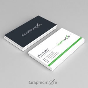 Free Corporate Green Business Card Design Vector File