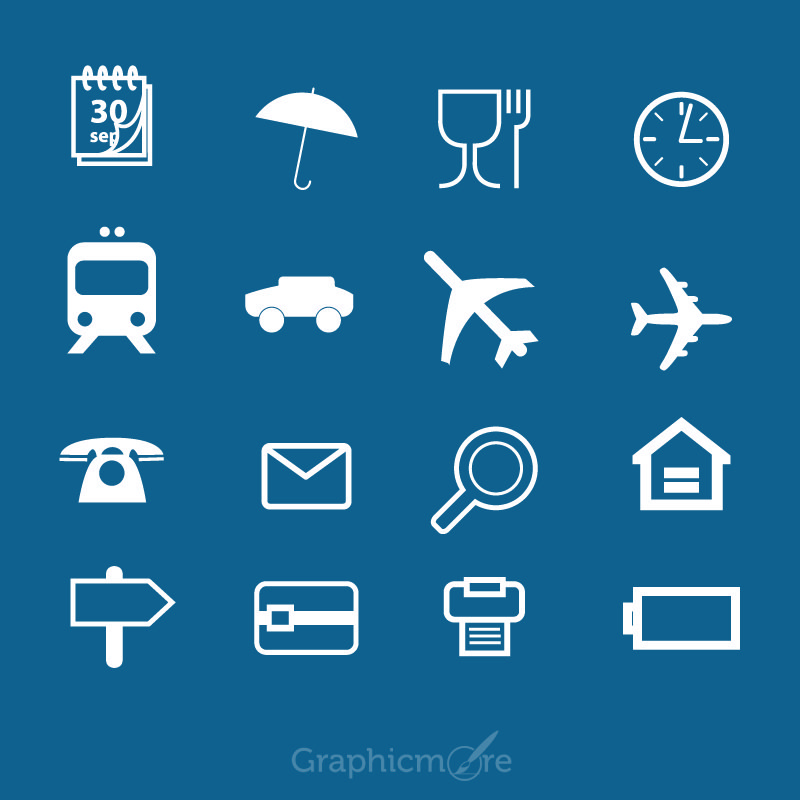 travel icons free download