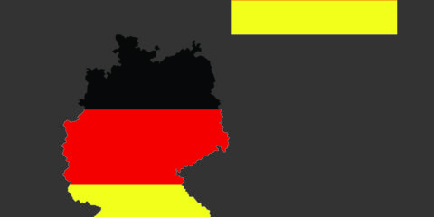 Germany Flag and Map Design Free Vector File