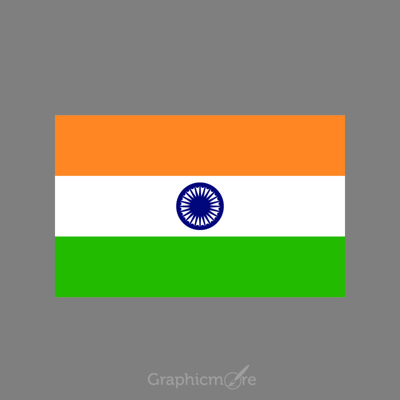 Indian Flag Design Free Vector File