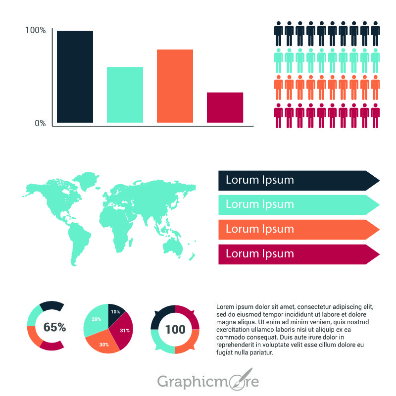 Infographic Elements Set Design Free Vector File by GraphicMore