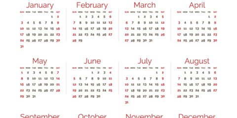 Maroon Calendar 2017 Template Design Free Vector File