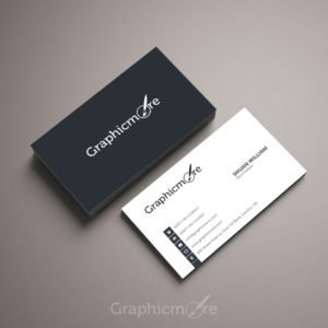 Simple & Corporate Business Card Template Design Free PSD File
