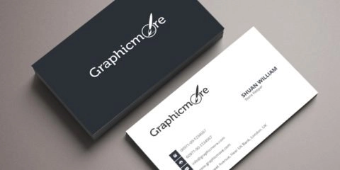 Simple & Corporate Business Card Template Design Free PSD File