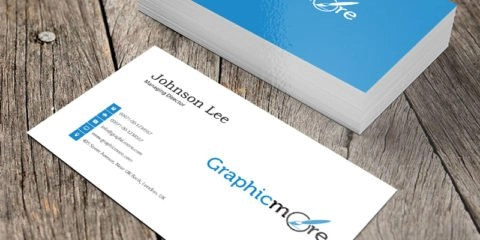 Simple Minimal Business Card Template Design Free PSD File