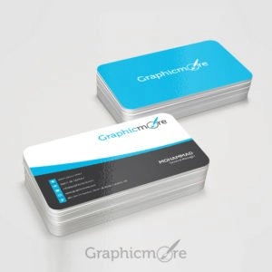 Flowy Creative Business Card Template & Mockup Design Free PSD File