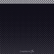 Dotted Seamless Black and White Free Vector Pattern Design
