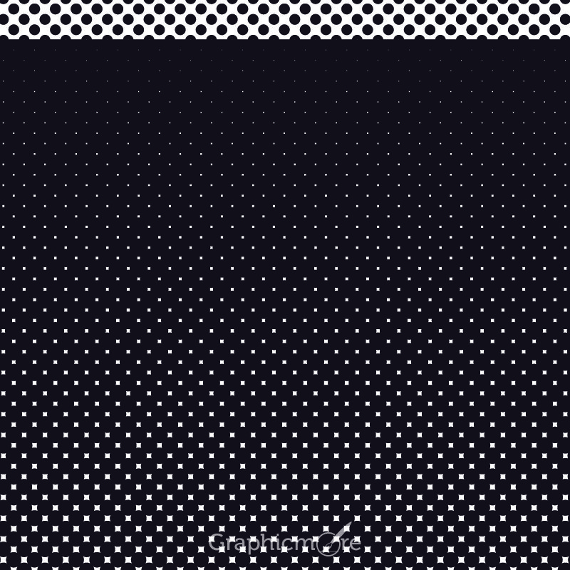 Dotted Seamless Black and White Free Vector Pattern Design