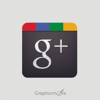 Google Plus Icon Free Vector Design File by GraphicMore