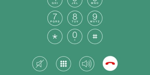 IOS7 Phone or Call Dialer Mockup Design Free Vector File