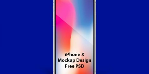 iPhone X Mockup Template Design Free PSD Download