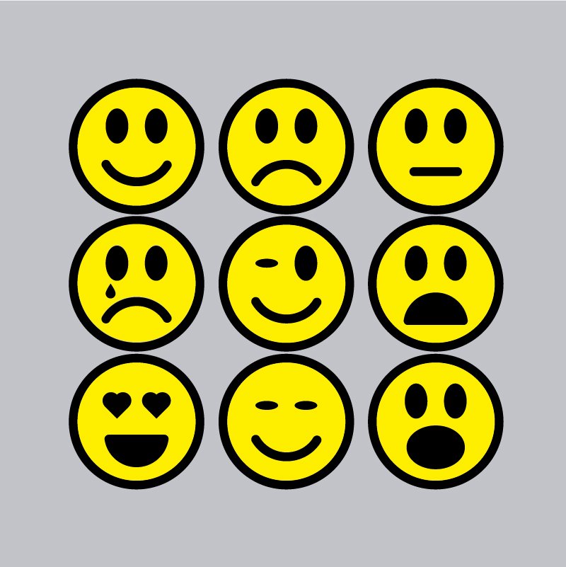Simple Smiley Icons Collection Design Free Vector File Download