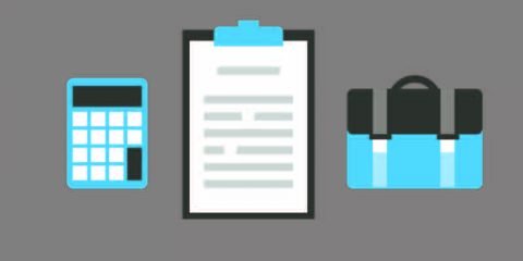 Calculator, Notepad and Briefcase Mockup Icon Template Design Free Vector