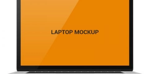 Laptop Mock Up Template Design Free PSD Download