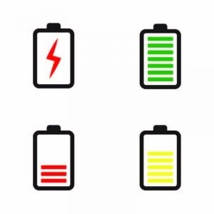 Phone Battery Icon Collection Design Vector Free Download
