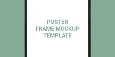 Poster Frame Mockup Template Design Free PSD Download