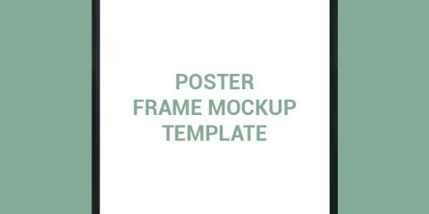 Poster Frame Mockup Template Design Free PSD Download