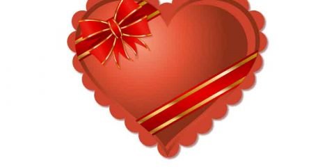 Romantic Heart Shaped Gift Box Packaging Vector Free Download