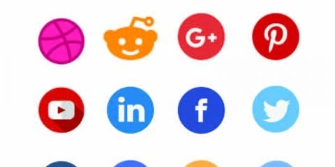 Top 14 Social Media Vector Icon Set Design Download