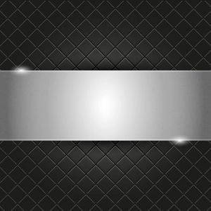 Metal Plate on Black Background Design