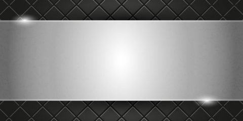 Metal Plate on Black Background Design