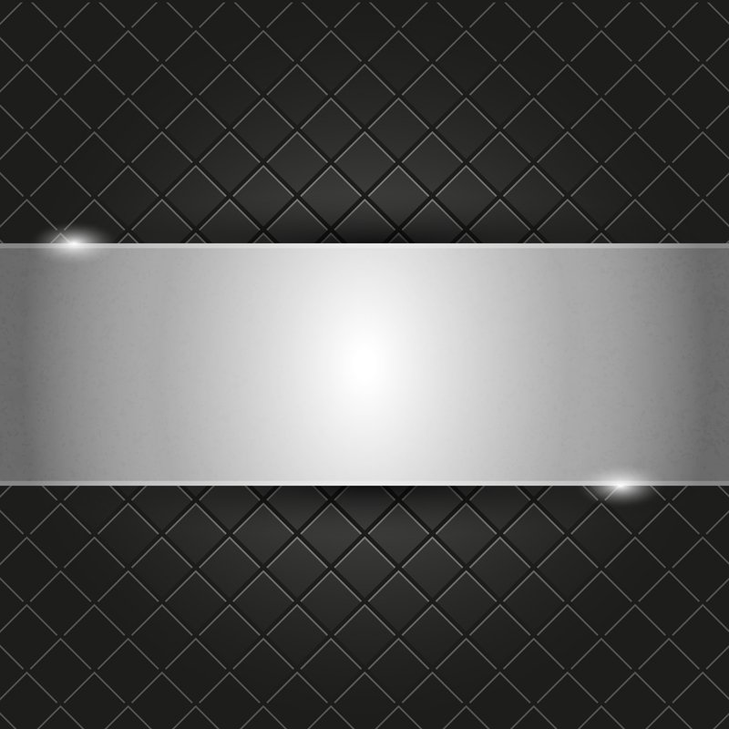 Metal Plate on Black Background Design