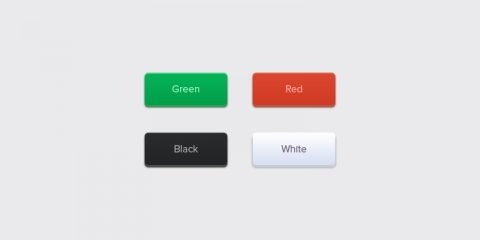 4 Free Rounded Buttons PSD Design For Website