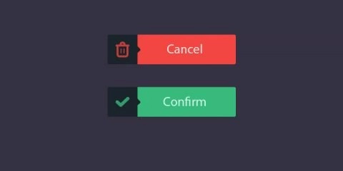 Cancel & Confirm Button PSD Design Free Download