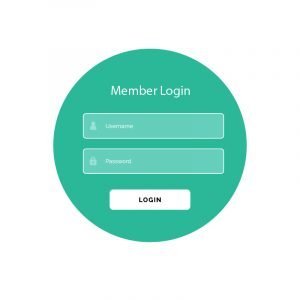 Creative Login Form UI Template Vector Design