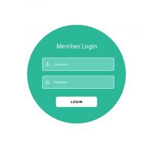 Creative Login Form UI Template Vector Design