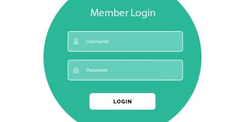 Creative Login Form UI Template Vector Design