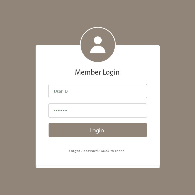 Creative Member Login Form UI Template Design Free Vector Download