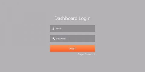 Dashboard Login Form Design PSD Free Download