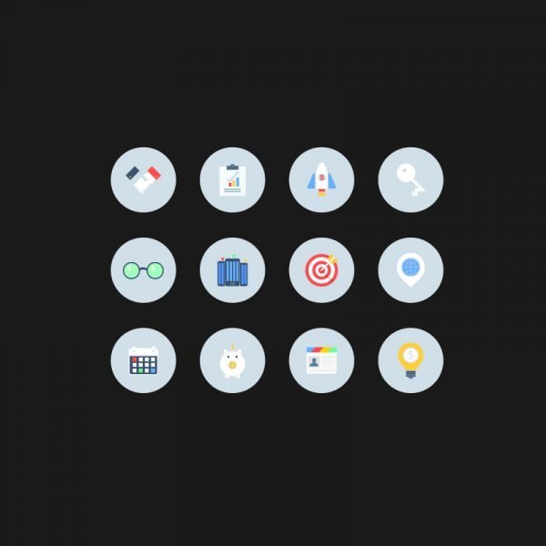 Free Flat Business Vector Icons Design Download