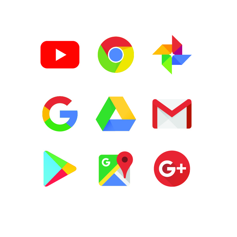 Download Google Logo Collection Design Free Vector Download