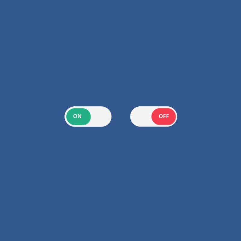 On Off Switch Button PSD Template Design for App & Website