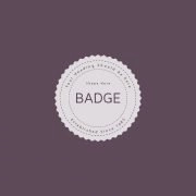 Retro Badge Logo Free PSD Template Mockup Design