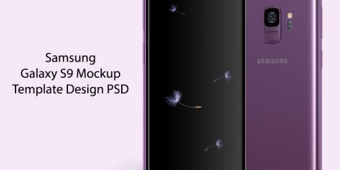 Samsung Galaxy S9 Mockup Template PSD Design Download