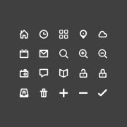 Top 20 Glyph Icons Design Free PSD Download