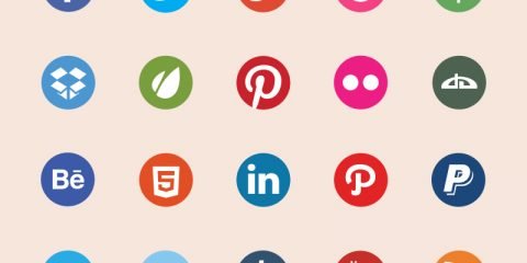 Top 20 Social Media Icons Design PSD Free Download