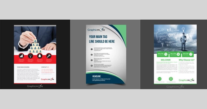 10+ Best Free PSD Flyers Mockup Designs Download | GraphicMore