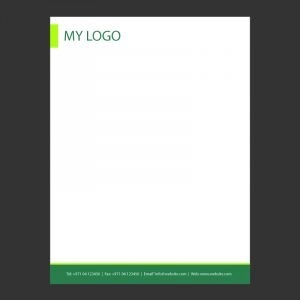 Clean Business Letterhead Design Free Vector Download