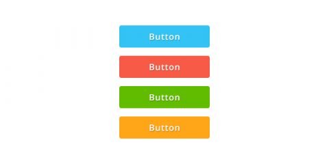 Colorful Flat Button Design PSD For UI & Website