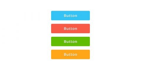 Colorful Flat Button Design PSD For UI & Website