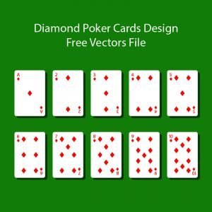 Diamond Poker Cards Design Free Vectors Files
