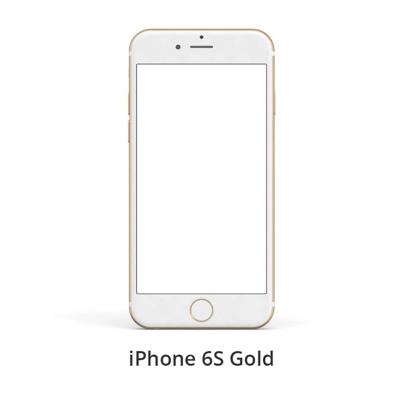 iPhone 6S Gold Free PSD Template Design
