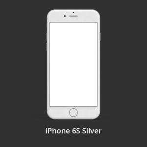 iPhone 6S Silver Free PSD Template Design