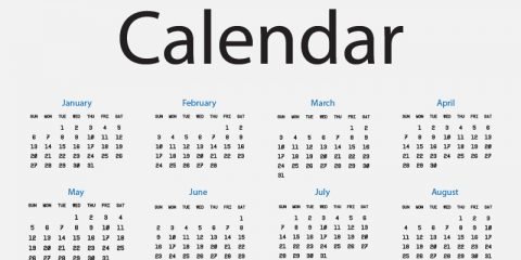 2019 Calendar Free Vector Design on Light Background