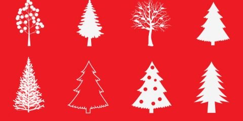 Christmas Tree Designs Free Vector Download by GraphicMore
