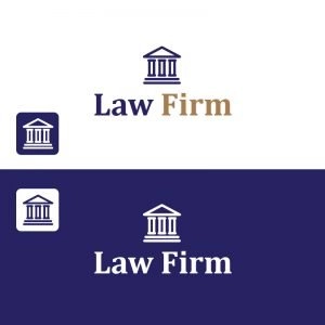 Free Law Firm Vector Logo with Icon Design by GraphicMore